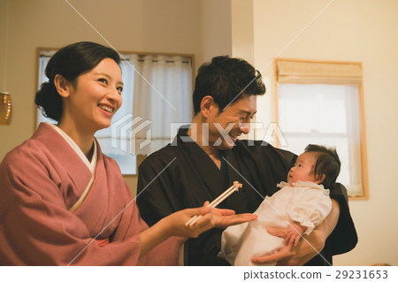 baby, infant, the weaning ceremony 29231653