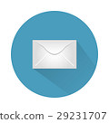Icon messages in the form of an envelope 29231707