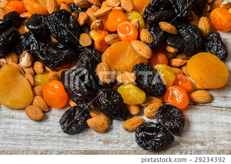 prunes, dried apricots, dried mandarins and 29234392
