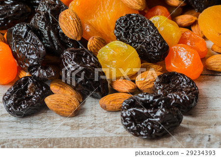 prunes, dried apricots, dried mandarins and 29234393