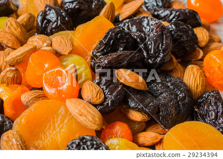 prunes, dried apricots, dried mandarins and prunes, dried apricots, dried mandarins and 29234394