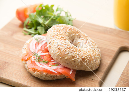 salmon bagel salmon bagel 29238587