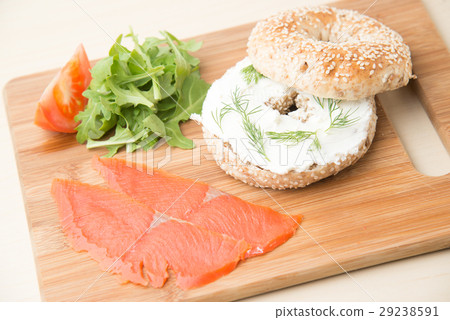 salmon bagel salmon bagel 29238591