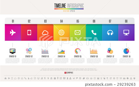 Timeline Infographics Design Template 29239263