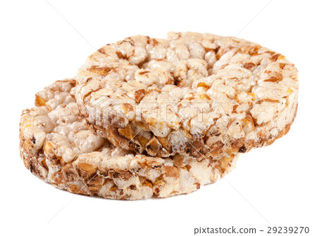 Grain crispbreads isolated on white background Grain crispbreads isolated on white background 29239270