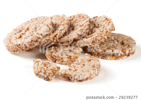 grain crispbreads isolated on white background grain crispbreads isolated on white background 29239277