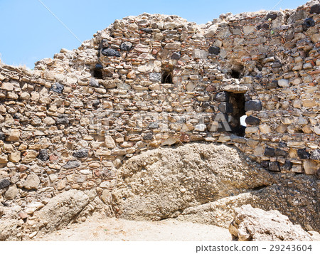 ruined walls of ancient castle in Calatabiano 29243604