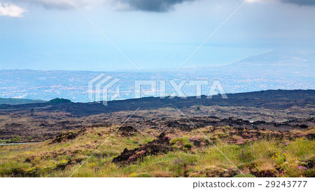 overgrown slope of Mount Etna and Ionian Sea coast overgrown slope of Mount Etna and Ionian Sea coast 29243777