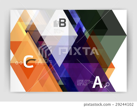 Vector modern geometric annual report cover Vector modern geometric annual report cover 29244102