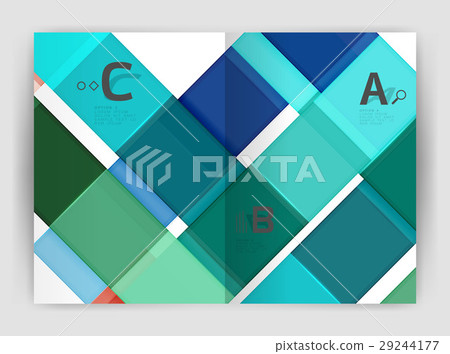 Geometrical brochure a4 business template 29244177