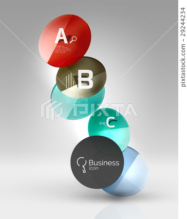 Circle geometric abstract background 29244234