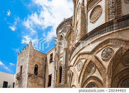 building of Norman cathedral Duomo di Monreale building of Norman cathedral Duomo di Monreale 29244463