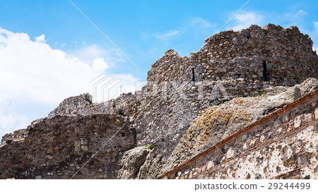 view of ancient castle in Calatabiano town 29244499