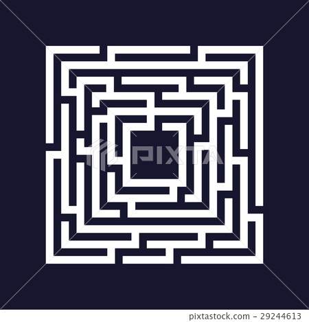 Square maze, labyrinth icon. Business concept. Square maze, labyrinth icon. Business concept. 29244613