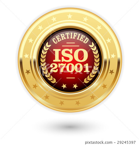 ISO 27001 certified medal - Information security  29245397
