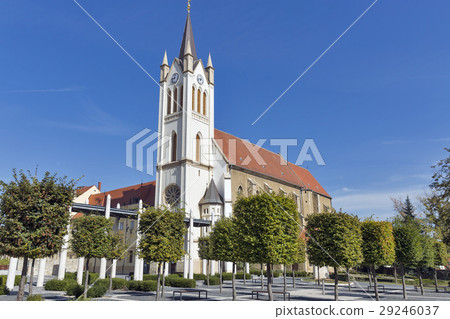 Gothic Franciscan Church in Kezsthely, Hungary. Gothic Franciscan Church in Kezsthely, Hungary. 29246037