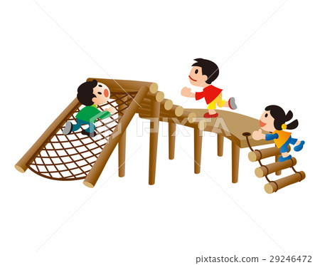 運動，複雜的遊樂場設備，公園，兒童站 29246472