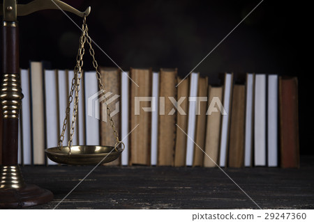 Book, Mallet, Law, legal code of justice concept 29247360