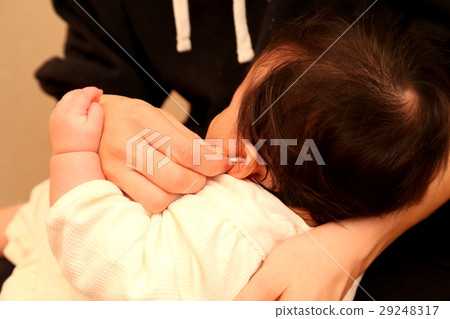 To clean the infant's ear To clean the infant's ear 29248317