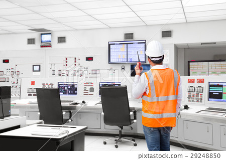 Electrical engineer working at control room Electrical engineer working at control room 29248850