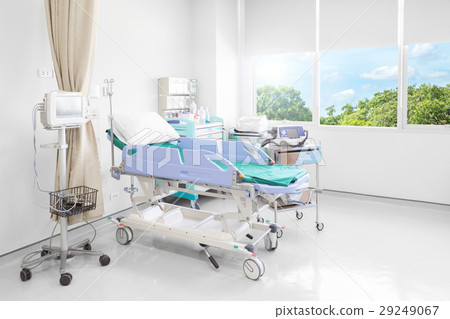 Hospital room with beds and comfortable medical Hospital room with beds and comfortable medical 29249067