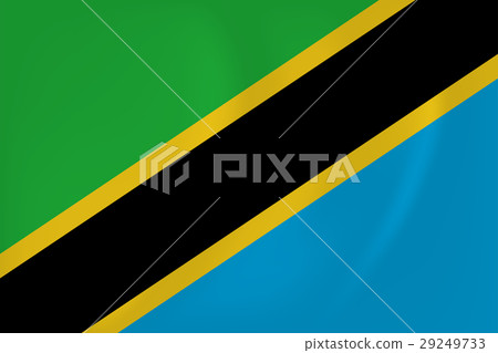 Tanzania waving flag 29249733