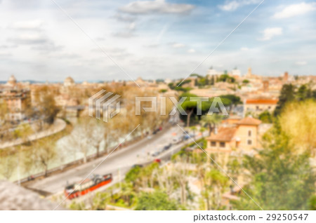 Defocused background view from Aventine Hill, Rome 29250547