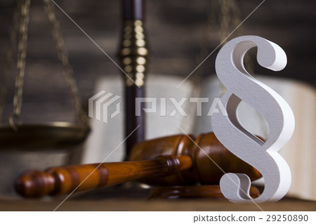 Paragraph, law theme, mallet of judge,wooden gavel Paragraph, law theme, mallet of judge,wooden gavel 29250890