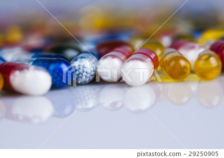 Medicine and healthy, Close up of capsules Medicine and healthy, Close up of capsules 29250905