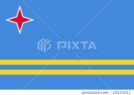 Official vector flag of Aruba . 29251011