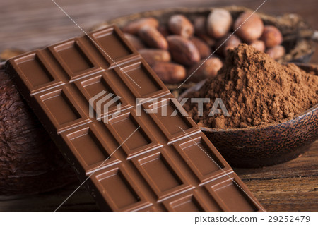 Chocolate sweet, cocoa and food dessert background 29252479