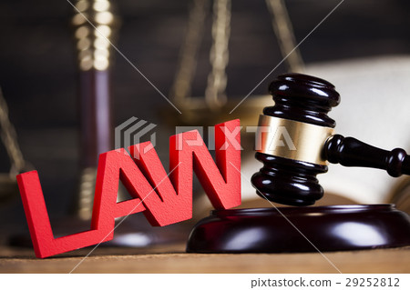 Law and justice concept, wooden gavel 29252812