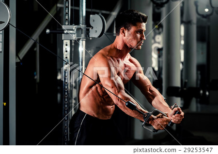 handsome man work out in gym 29253547