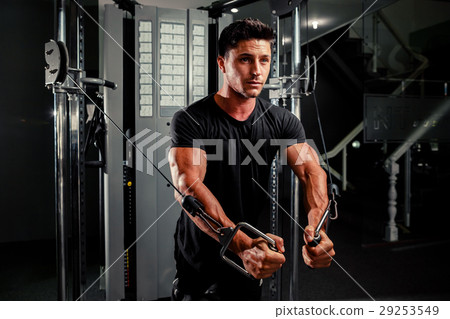 handsome man work out in gym 29253549