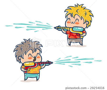 kids with water guns 29254816