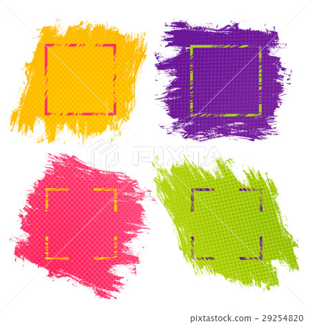 Vector colorful paint splashes. 29254820