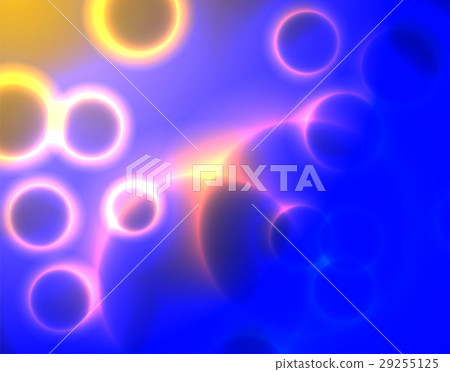 Abstract full of glitch circular bubble background 29255125