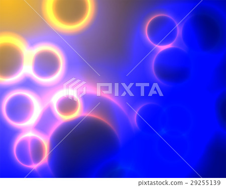 Abstract full of glitch circular bubble background Abstract full of glitch circular bubble background 29255139