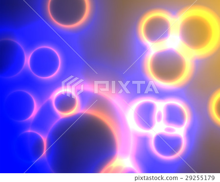 Abstract full of glitch circular bubble background 29255179