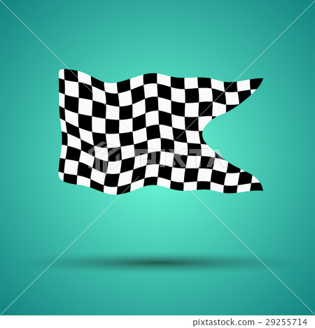 Racing background with checkered flag vector 29255714