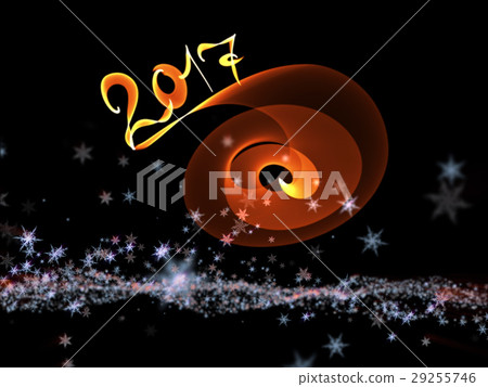Happy new year 2017 isolated numbers lettering Happy new year 2017 isolated numbers lettering 29255746