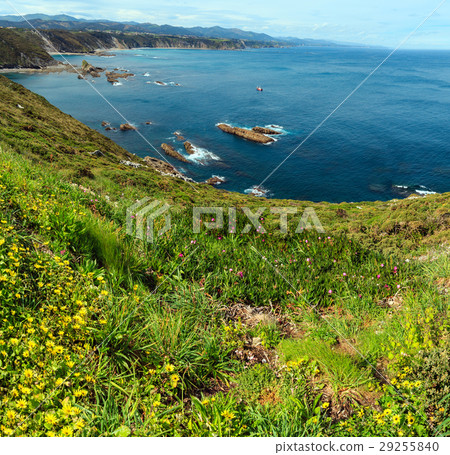 Cape Vidio coastline (Asturias coast, Spain). 29255840