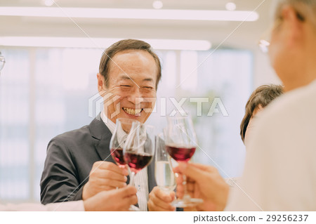 Senior companions to toast with wine Senior companions to toast with wine 29256237