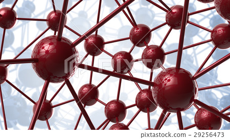 blue and red Molecular geometric chaos abstract blue and red Molecular geometric chaos abstract 29256473