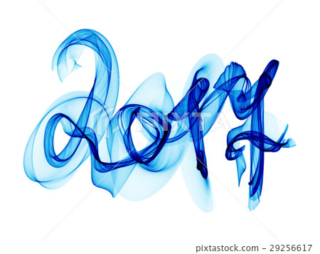 2017 isolated numbers written with blue smoke or 2017 isolated numbers written with blue smoke or 29256617