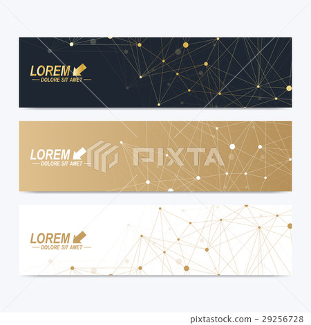 Modern set of vector banners. Geometric abstract 29256728