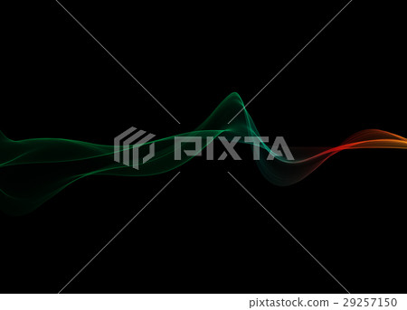 abstract green wavy smoke flame over black abstract green wavy smoke flame over black 29257150