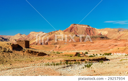 Landscape of the High Atlas Mountains between Ait Landscape of the High Atlas Mountains between Ait 29257934