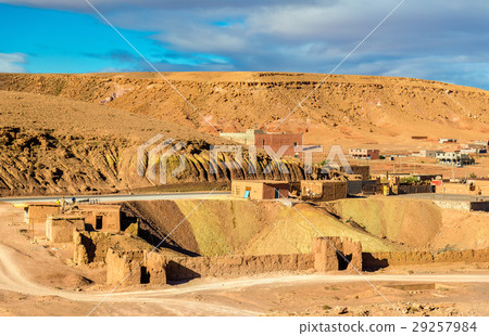 Desert landscape near Ait Ben Haddou village in 29257984