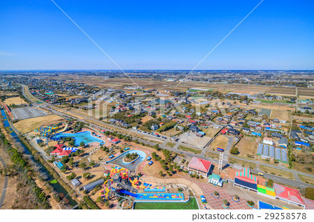 Hamenuma，Sanmu市鳥瞰圖 29258578